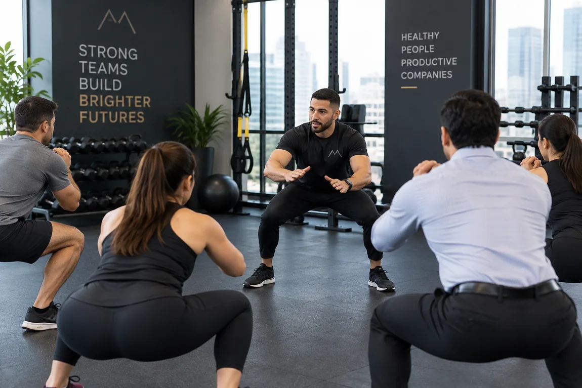 Corporate Wellness training concept